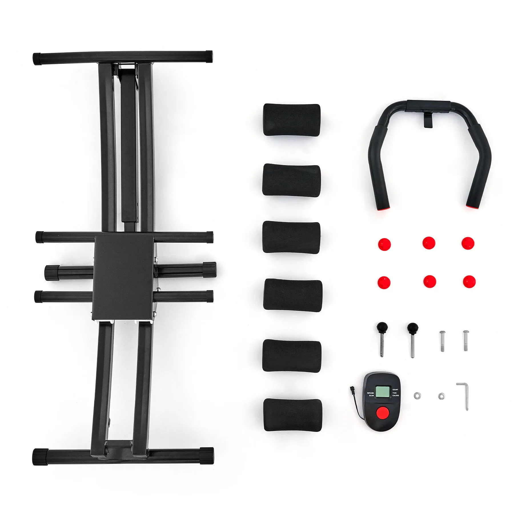 265 Lb. Cap Folding Abdominal Trainer Coaster Exercise Ab Core Machine