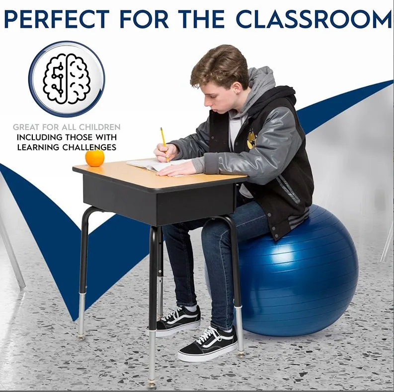 45cm Balance Ball Weighted Seat Blue