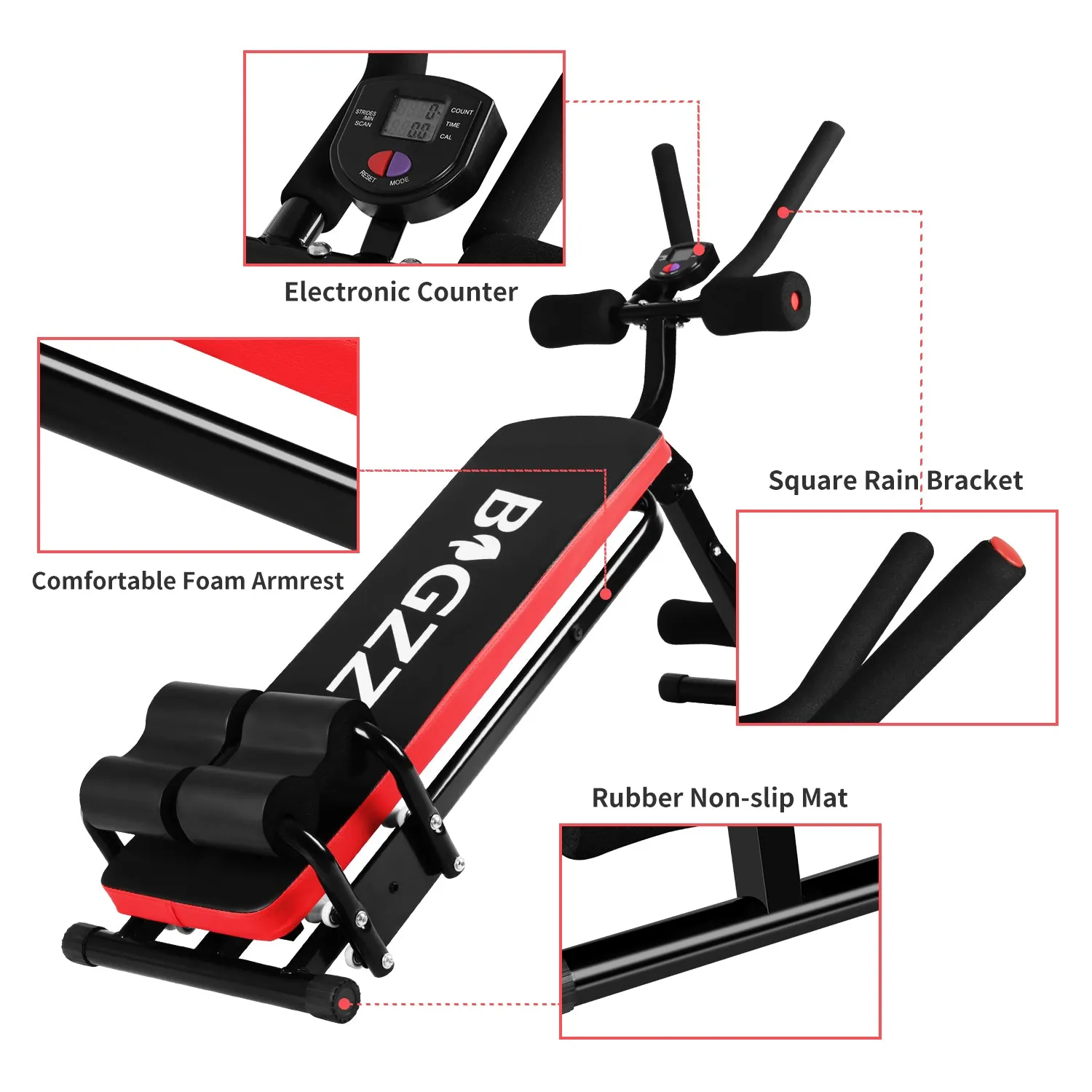 Abdominal Core Workout Machine Trainer Bench Equipment