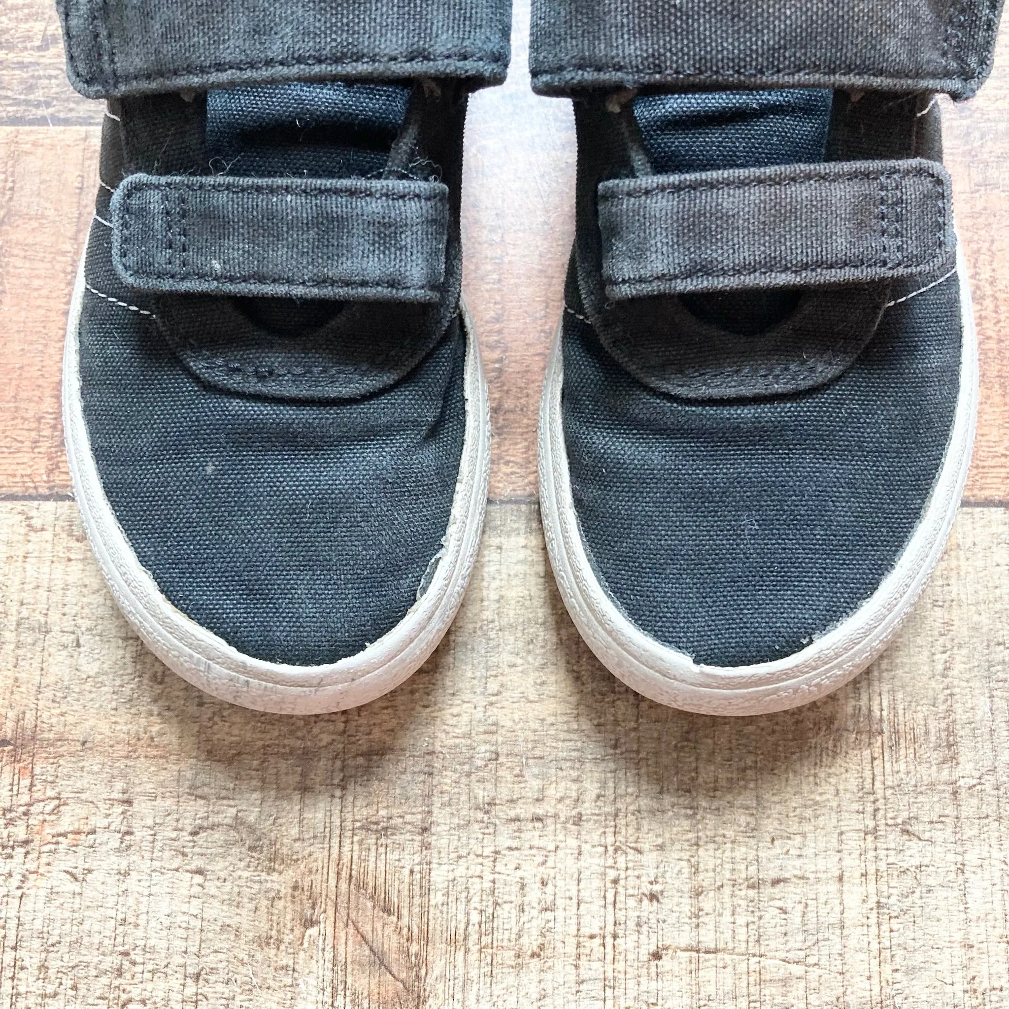 Adidas Black Canvas Velcro Sneakers-Size 10.5K (see notes)