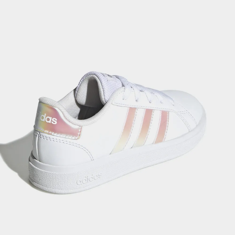 Adidas Youth Grand Court 2.0 Sneaker White/pink _ 182682 _ White