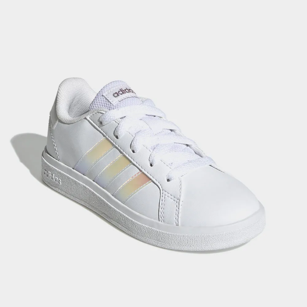 Adidas Youth Grand Court 2.0 Sneaker White/pink _ 182682 _ White