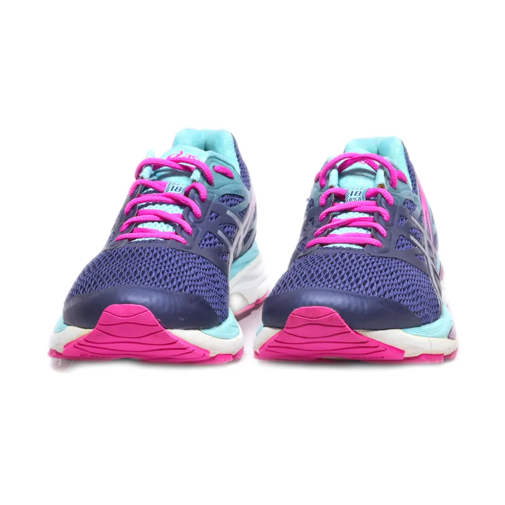Asics Gel Cumulus 18 Sport Shoes Fabric Blue Colour For Women