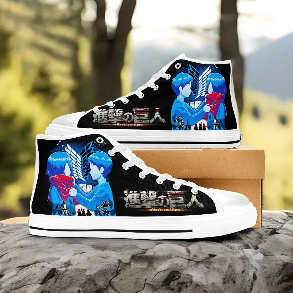Attack on Titan Shoes High Tops Sneakers for Kids and Adults