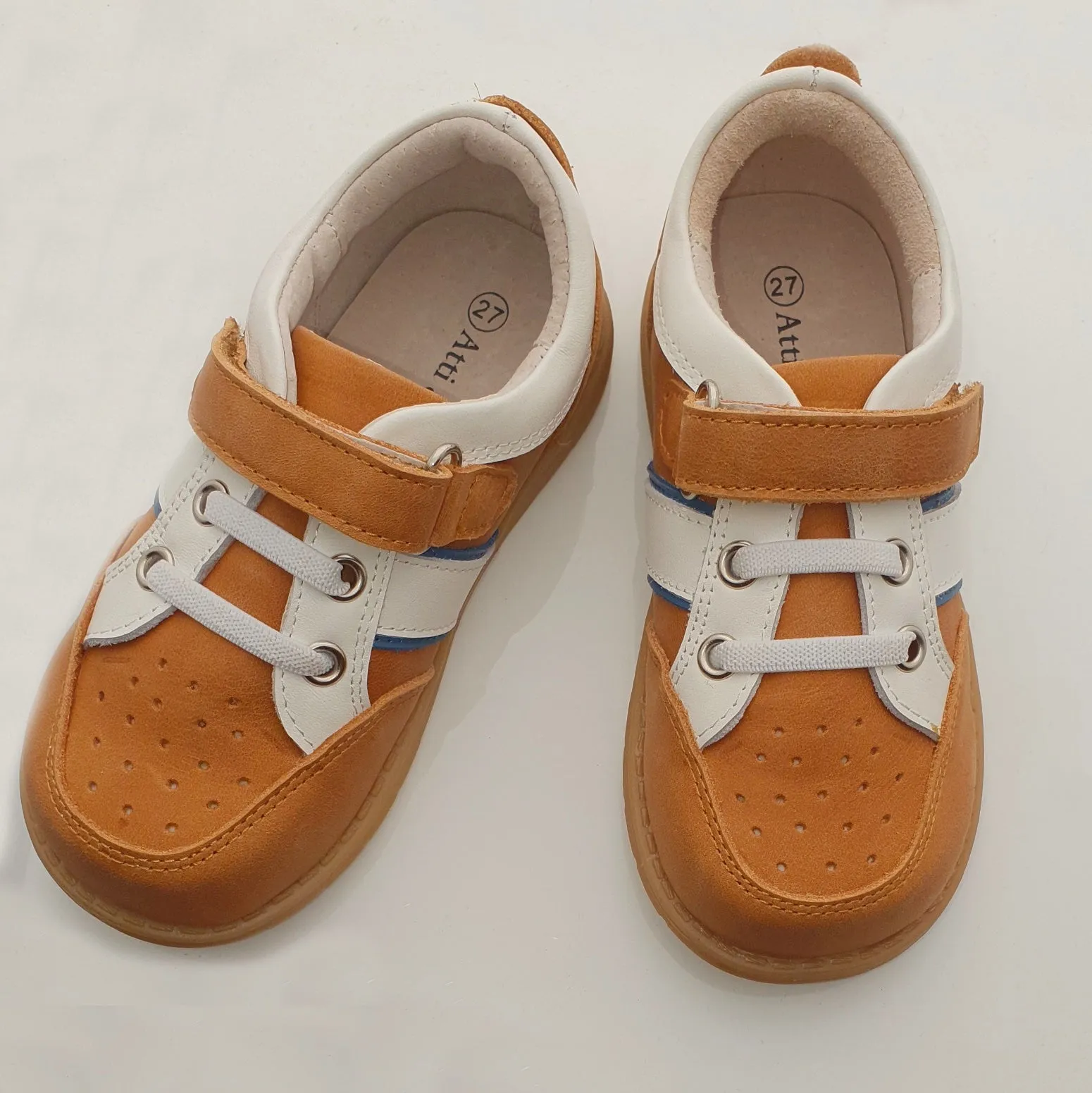 Atti and Anna Caleb Leather Sneaker Tan / Light Brown