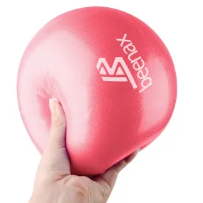 Beenax 23cm Soft Pilates Ball - 9 Inch Exercise Ball, Mini Barre Ball, Gym Ball - Perfect for Yoga, Pilates, Core Training, Physical Therapy and Balance (Home & Gym & Office) Coral Pink