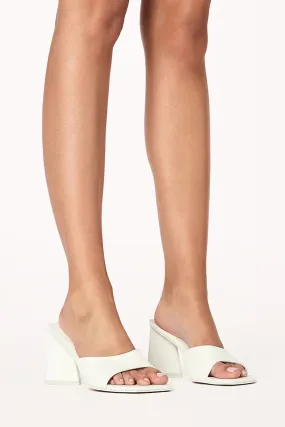 BiLLiNi Gracen Triangle Block Heel White