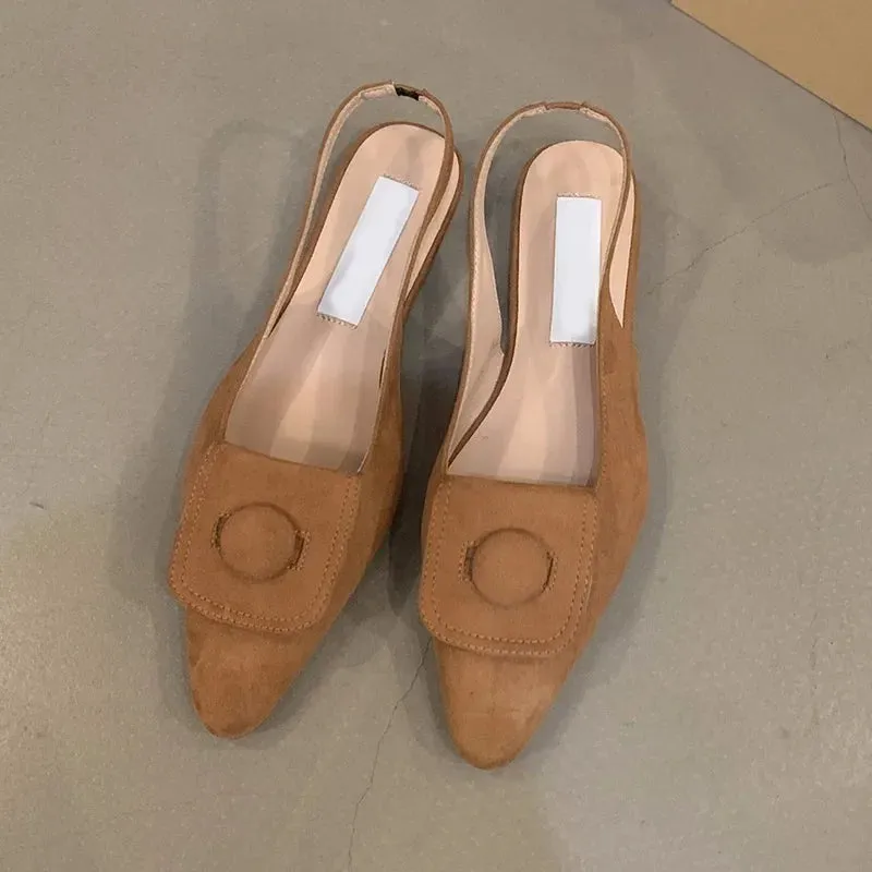 binfenxie  -  Pointed Toe Women Sandals Flats Shallow Casual Dress Shoes 2024 Summer Fashion Party Brand Shoes New Cozy Walking Mujer Zapatos