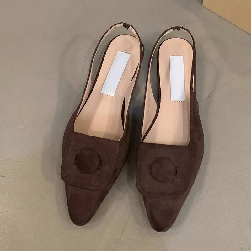 binfenxie  -  Pointed Toe Women Sandals Flats Shallow Casual Dress Shoes 2024 Summer Fashion Party Brand Shoes New Cozy Walking Mujer Zapatos