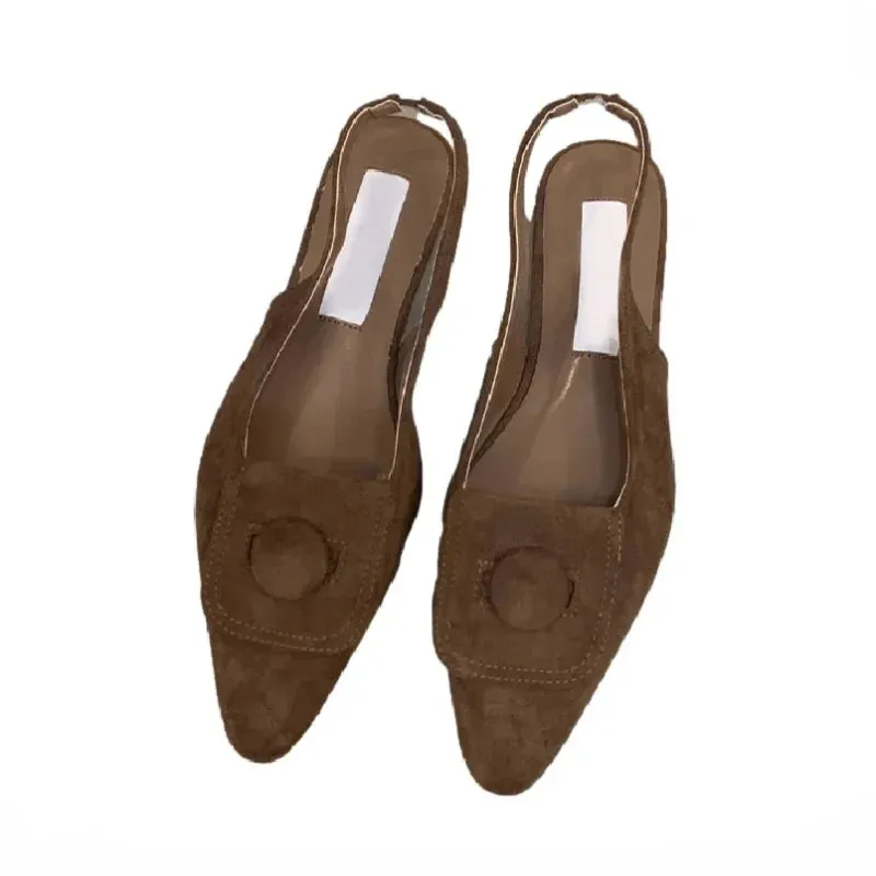 binfenxie  -  Pointed Toe Women Sandals Flats Shallow Casual Dress Shoes 2024 Summer Fashion Party Brand Shoes New Cozy Walking Mujer Zapatos