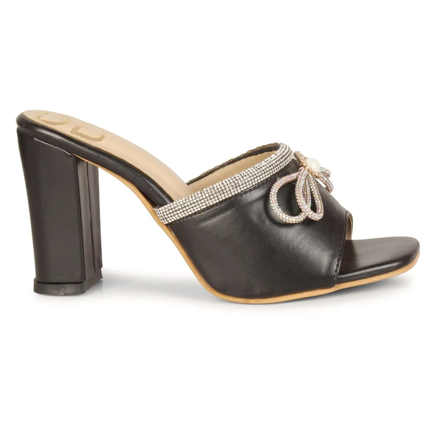 Black Block Heels Sandal