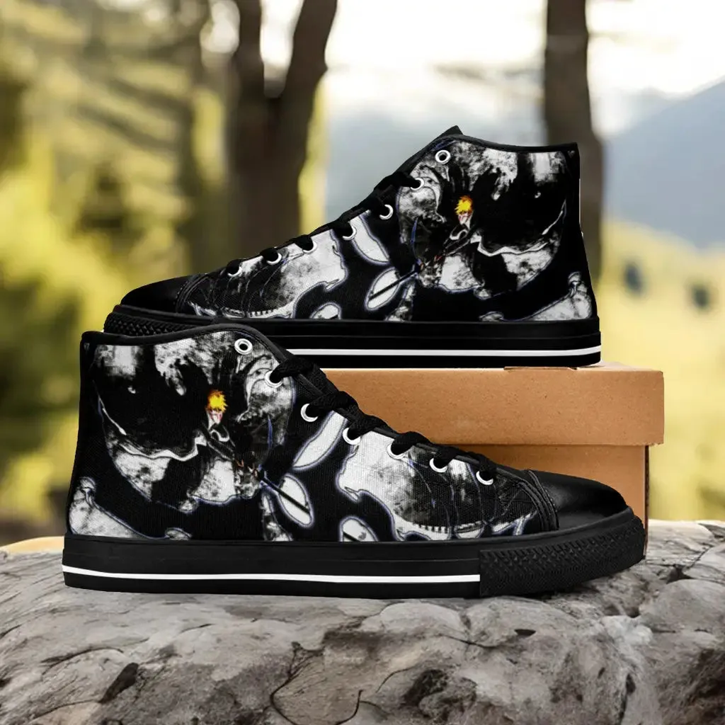 Bleach Ichigo Kurosaki Bankai Final Form Shoes High Top Sneakers for Kids and Adults