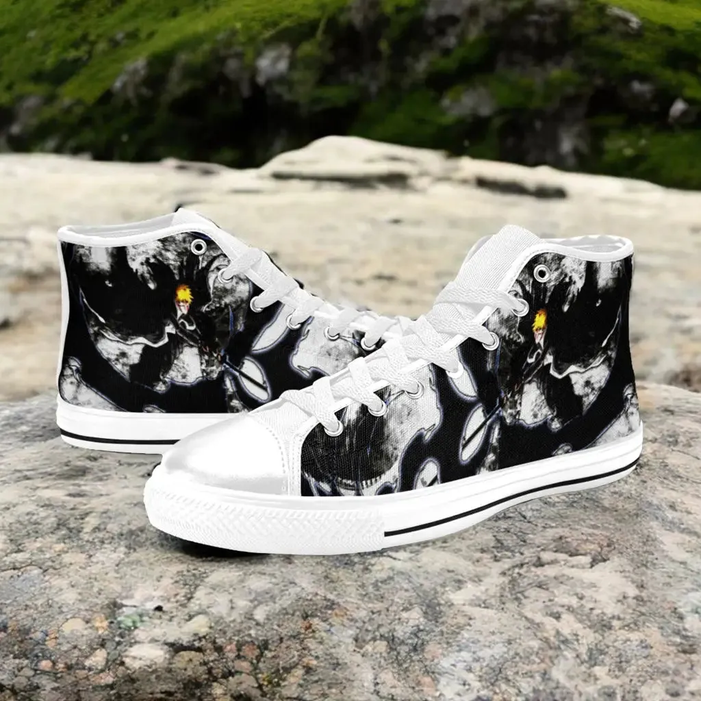 Bleach Ichigo Kurosaki Bankai Final Form Shoes High Top Sneakers for Kids and Adults
