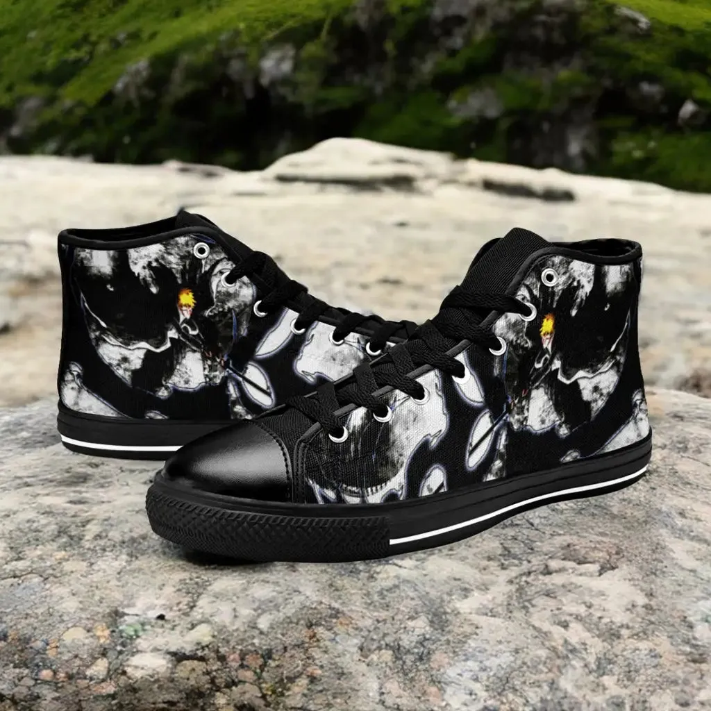 Bleach Ichigo Kurosaki Bankai Final Form Shoes High Top Sneakers for Kids and Adults