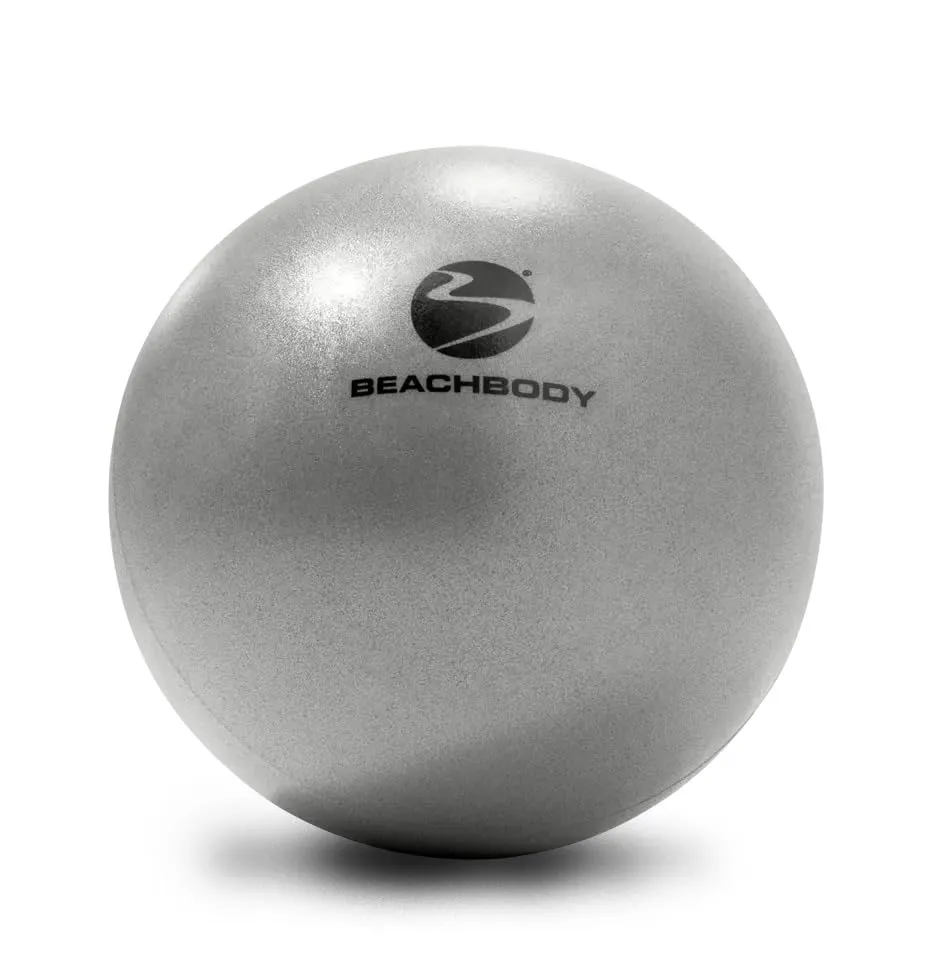 BODi Core Ball for Core Strengthening, 8" Small Exercise Ball, Home Gym Workout Equipment for Yoga, Pilates, Fitness, Lightweight Durable & Easy to Grip, Inflation Straw and Plug Included, Silver