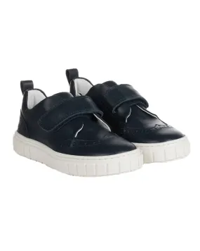 Boys Toddler Navy Brogue Sneakers
