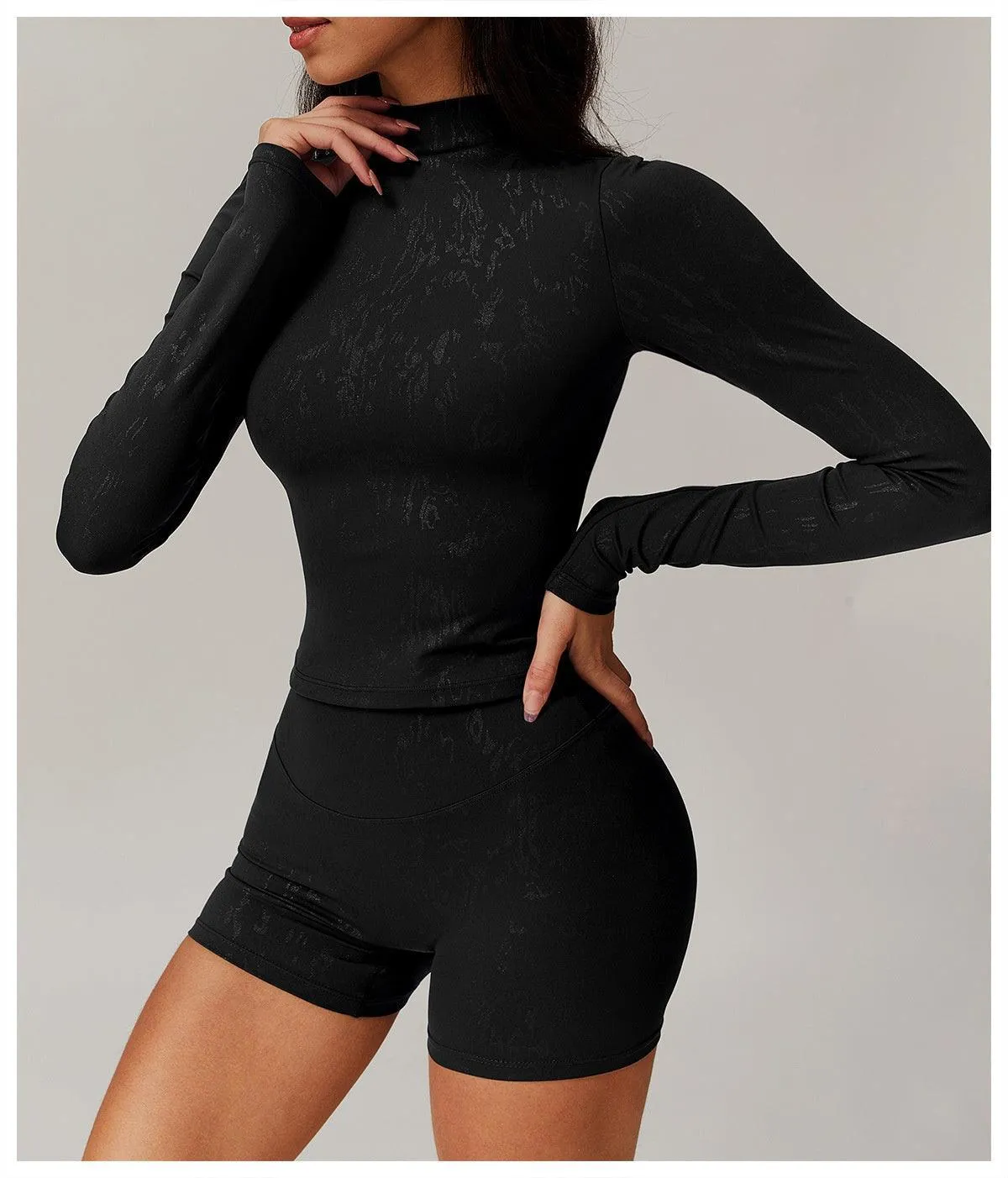 Bronzing Yoga Long sleeved Top – Stylish Activewear for Fitness and Beyond