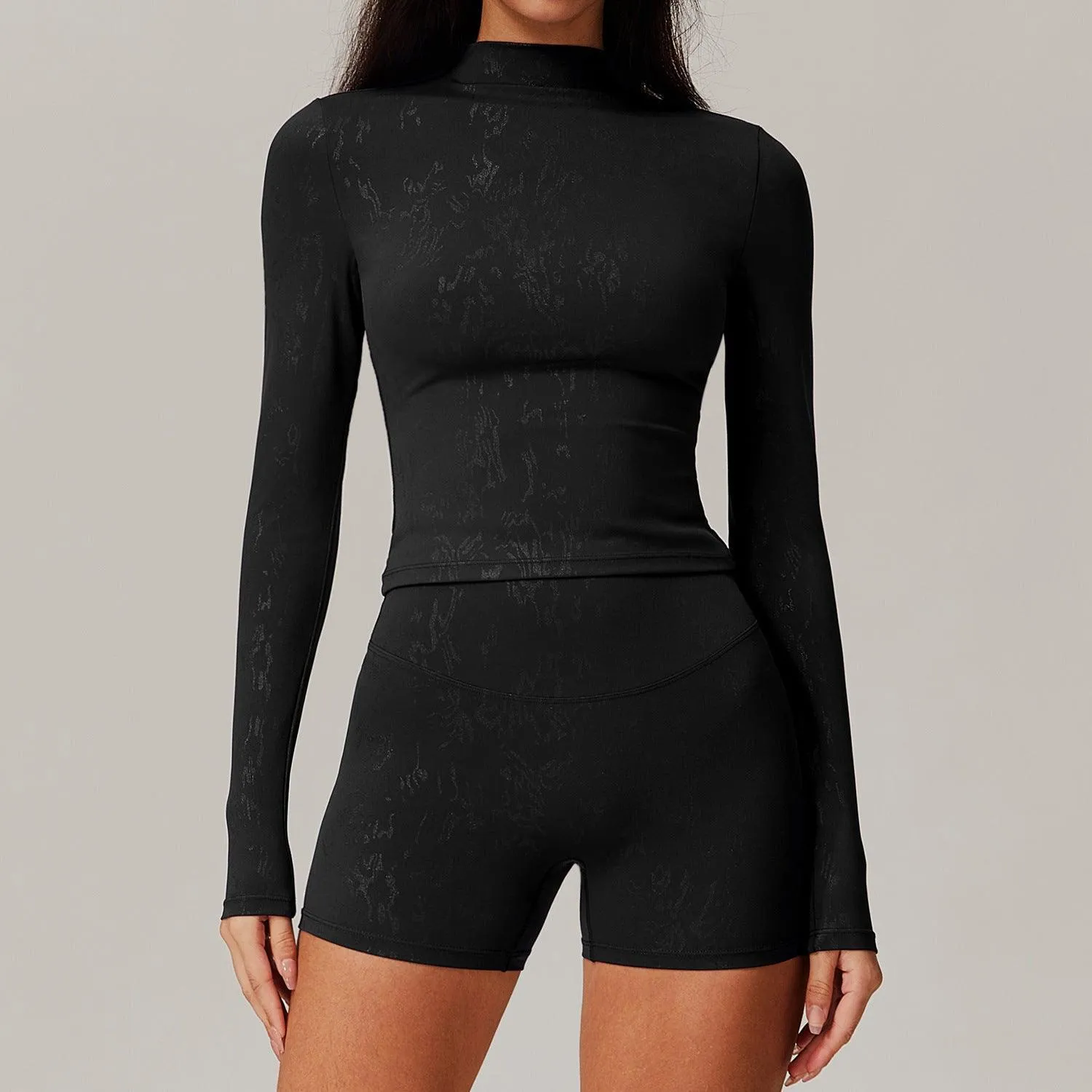 Bronzing Yoga Long sleeved Top – Stylish Activewear for Fitness and Beyond