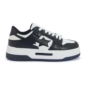 BUZZ1 STAR 2 TONE LACE UP TRAINER