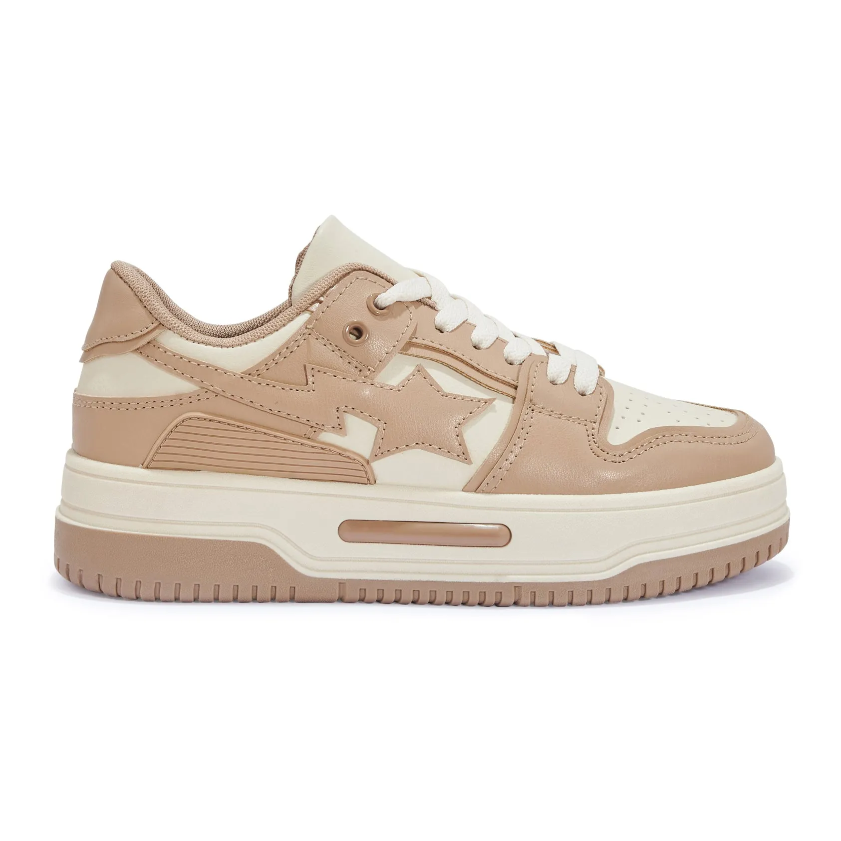 BUZZ1 STAR 2 TONE LACE UP TRAINER