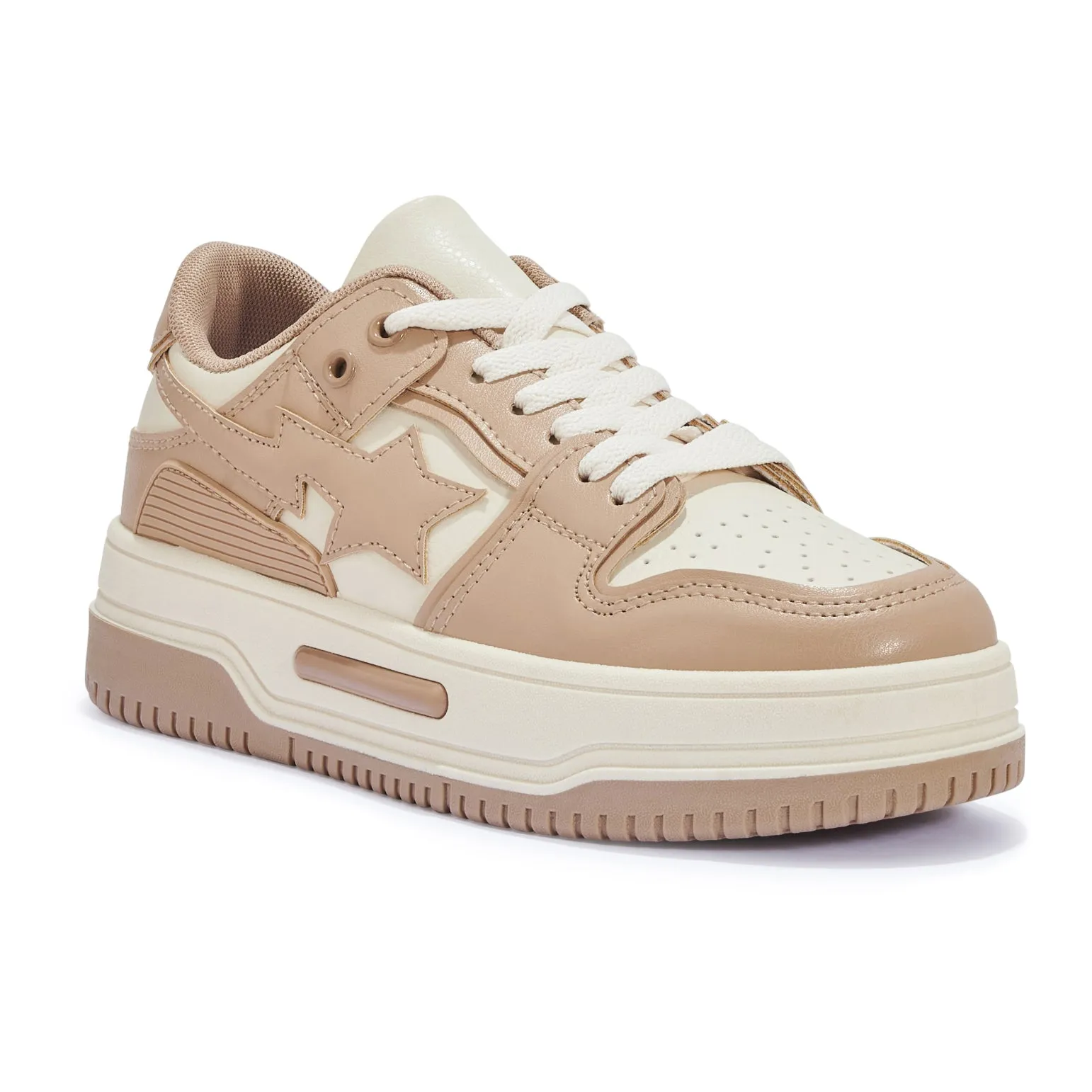 BUZZ1 STAR 2 TONE LACE UP TRAINER