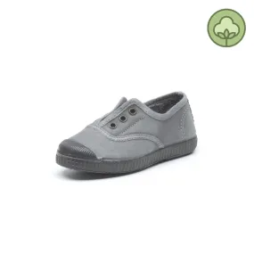 Cienta Kids Canvas Slip On Sneakers Gris