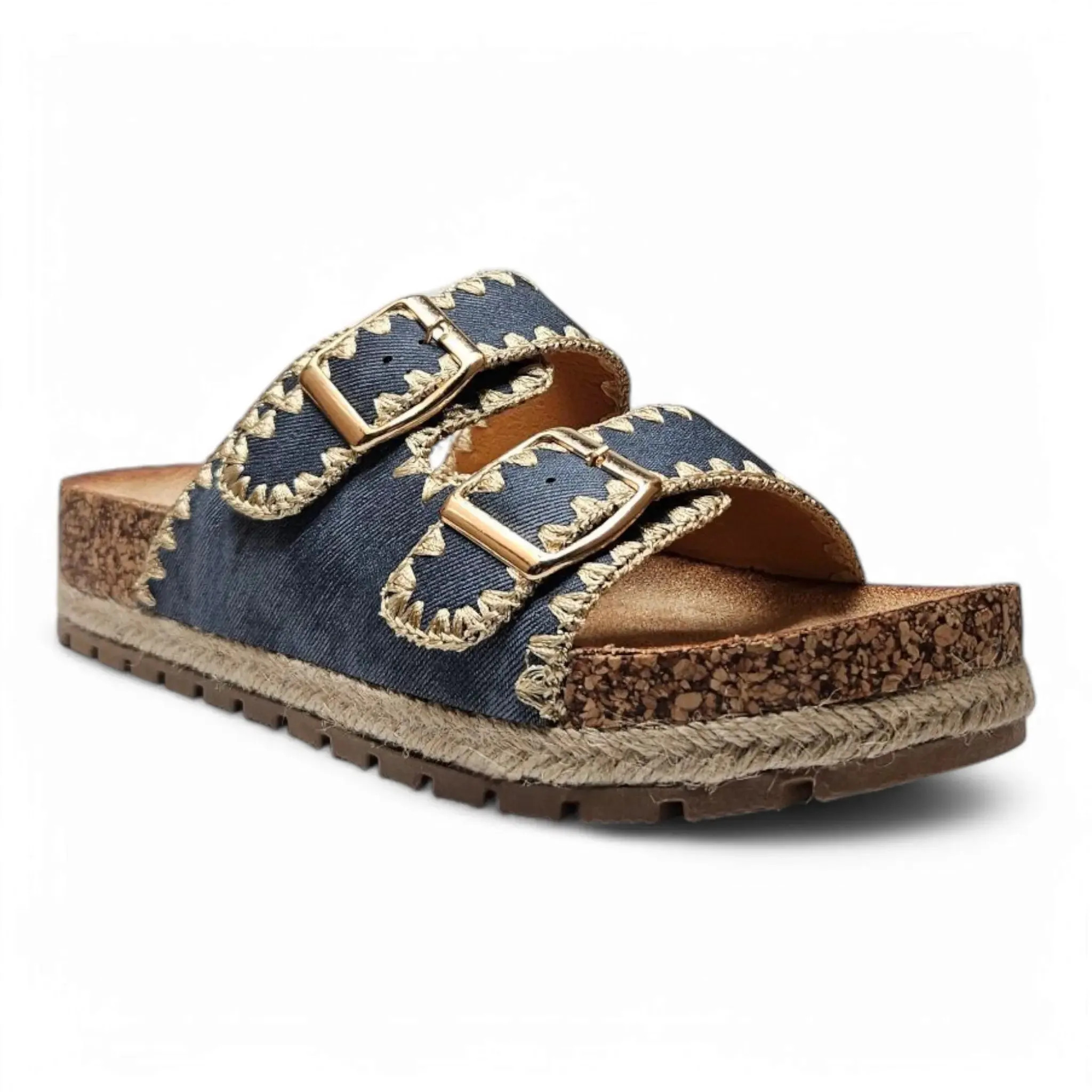 Clash Double Buckle Slide