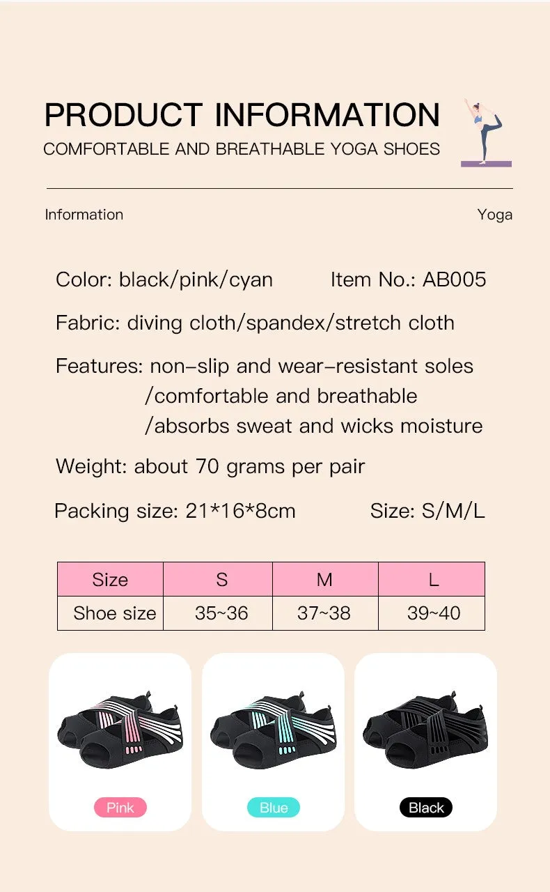 Comfortable Non-Slip Yoga Shoes for Dance and Exercise