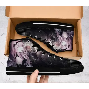 Darling In The Franxx Zero Two Shoes High Top Sneakers for Kids and Adults