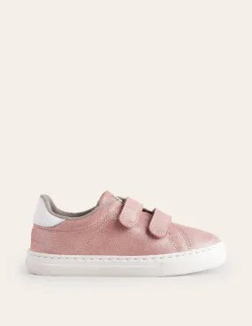 Double Strap Low Tops-Rose Gold