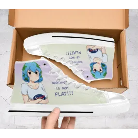 Earth Chan Anime Waifu Jokes Shoes High Top Sneakers for Kids and Adults