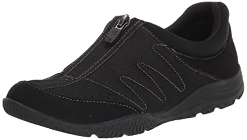 Easy Spirit Women's Bestrong2 Sneaker, Black Mesh, 9 Wide