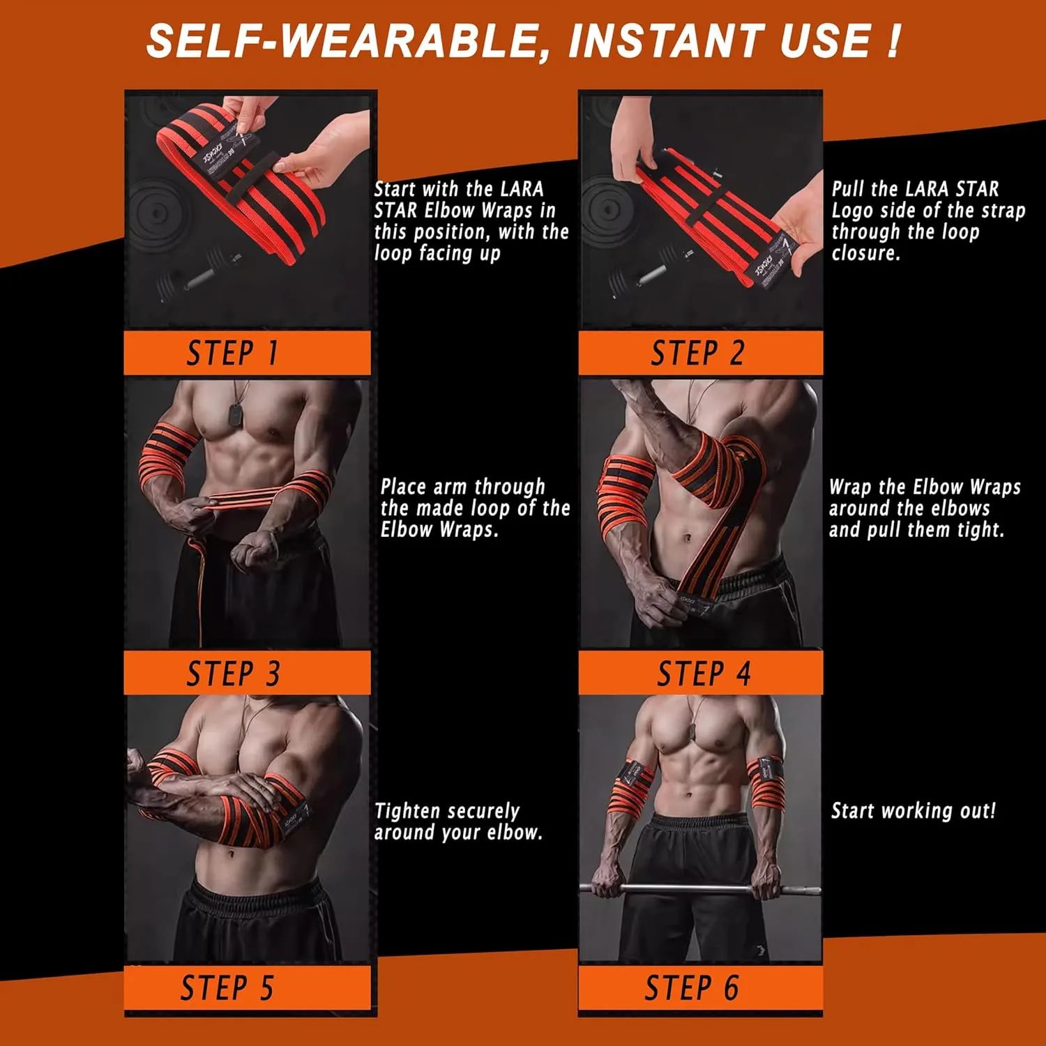 Elbow Wraps for Weightlifting