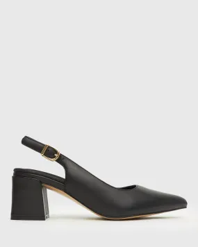 EMERY Slingback Mid-Block Heeled Pumps