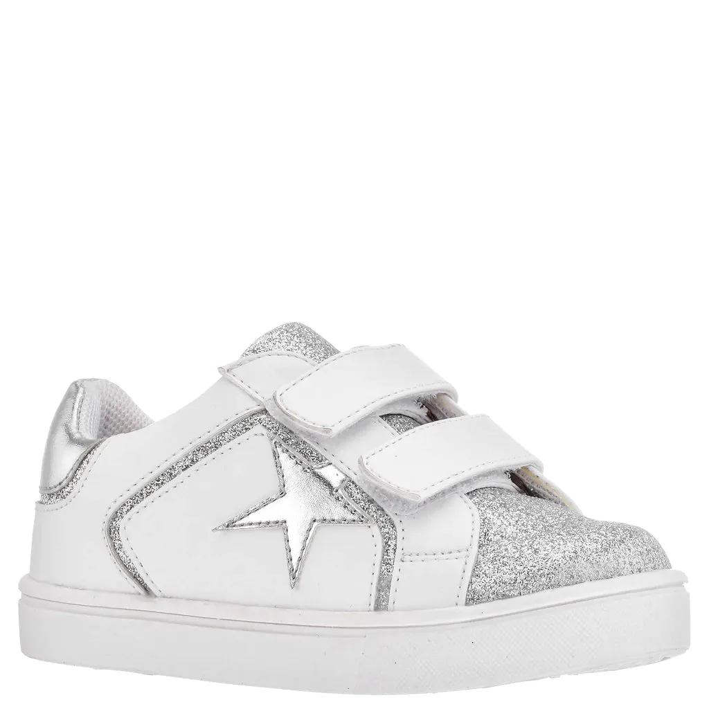 Evon Metallic Star Sneakers
