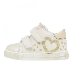 Falcotto Girl's White & Platinum Heart Cordis VI Trainers