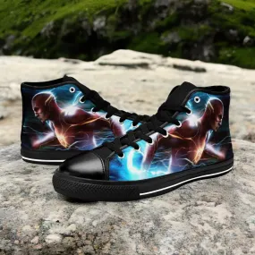 Flash Justice League Shoes High Top Sneakers for Kids and Adults