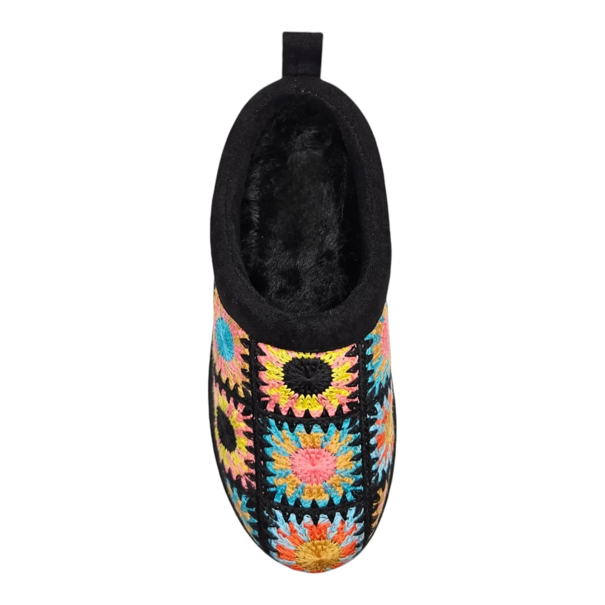 Frosty Platform Crochet Clog Slipper