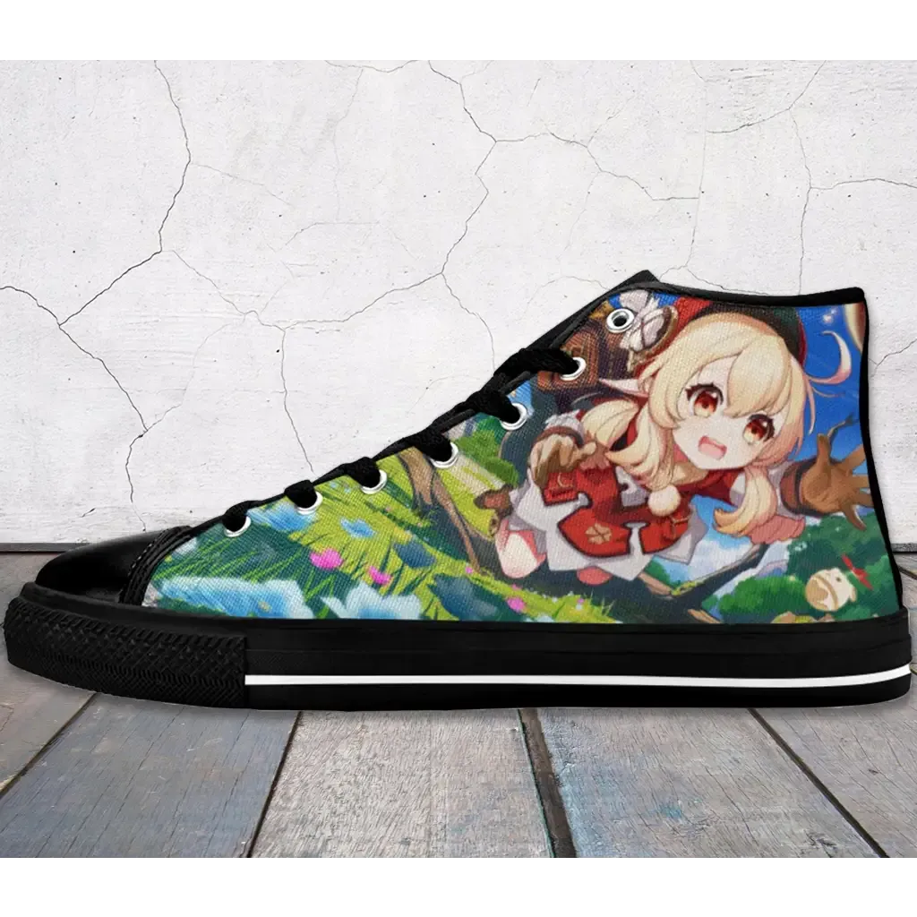 Genshin Impact shoes Klee Impact Shoes High Top Sneakers for Kids and Adults