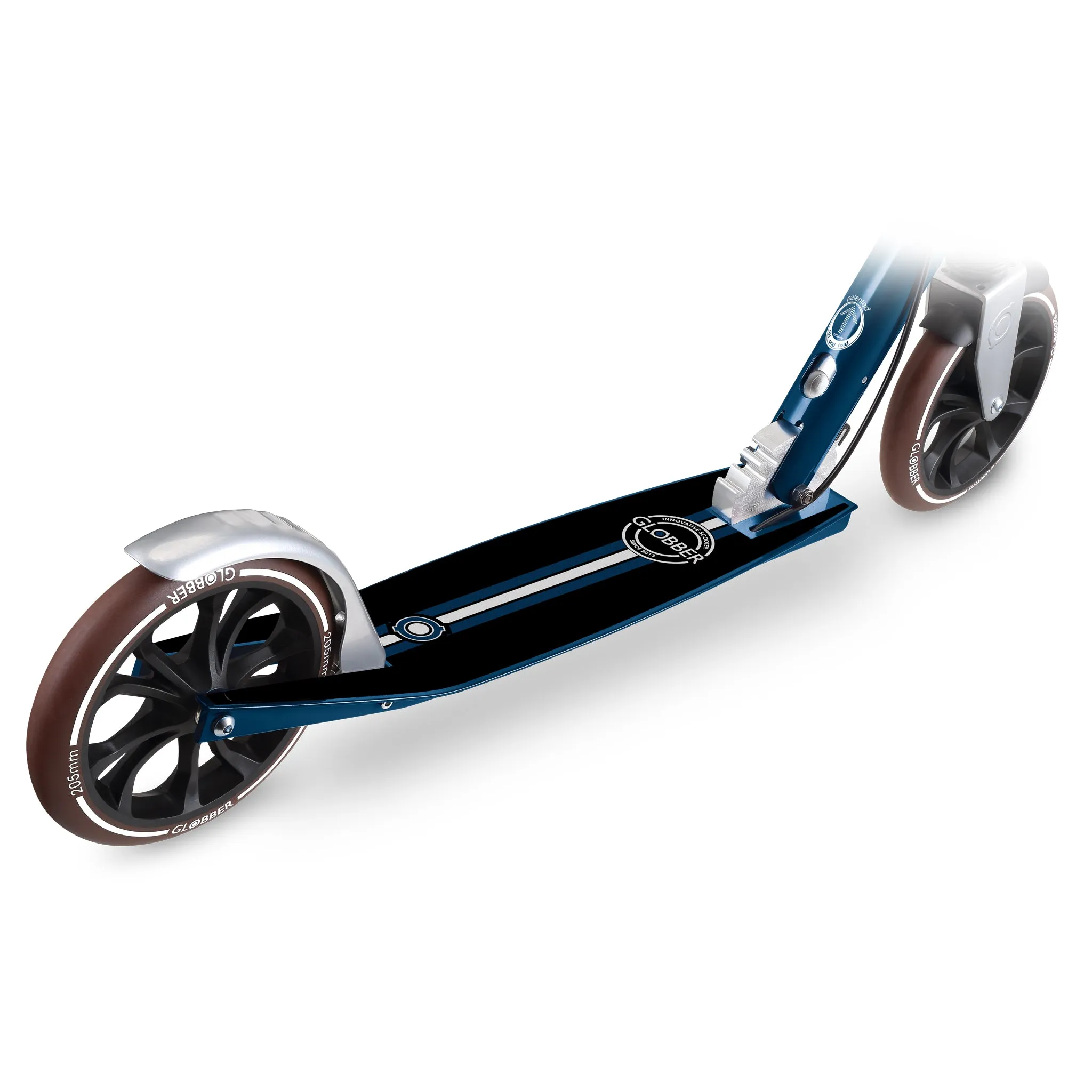 Globber NL 205 Deluxe Foldable Scooter - Vintage Blue (8Y )