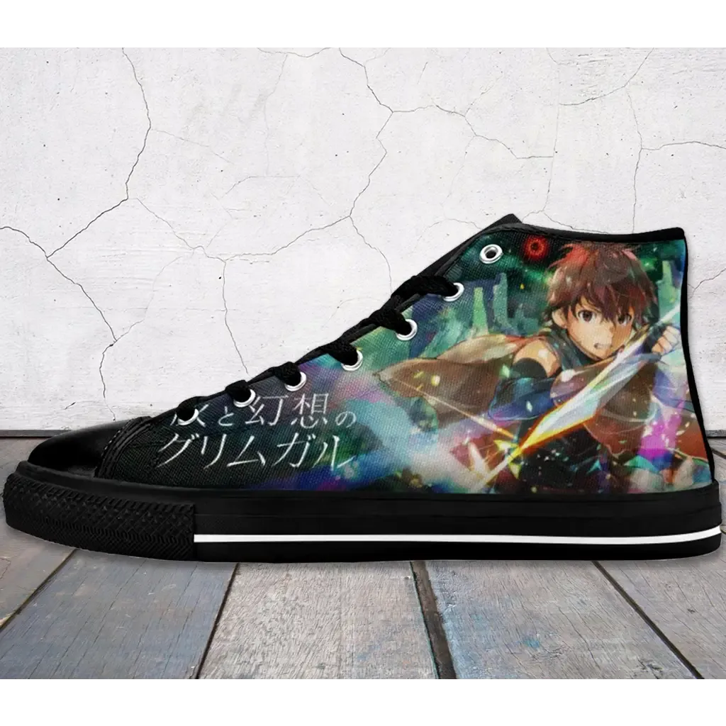 Grimgar of Fantasy and Ash Hai to Gensou no Grimgar Shoes High Top Sneakers for Kids and Adults