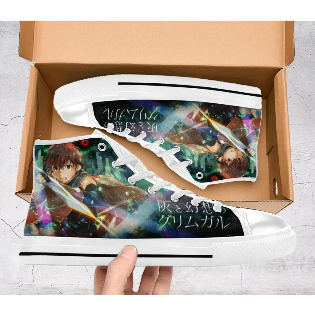 Grimgar of Fantasy and Ash Hai to Gensou no Grimgar Shoes High Top Sneakers for Kids and Adults
