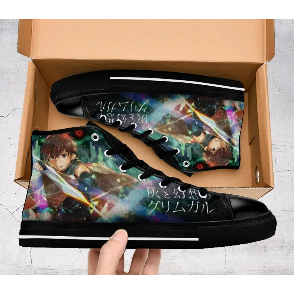 Grimgar of Fantasy and Ash Hai to Gensou no Grimgar Shoes High Top Sneakers for Kids and Adults