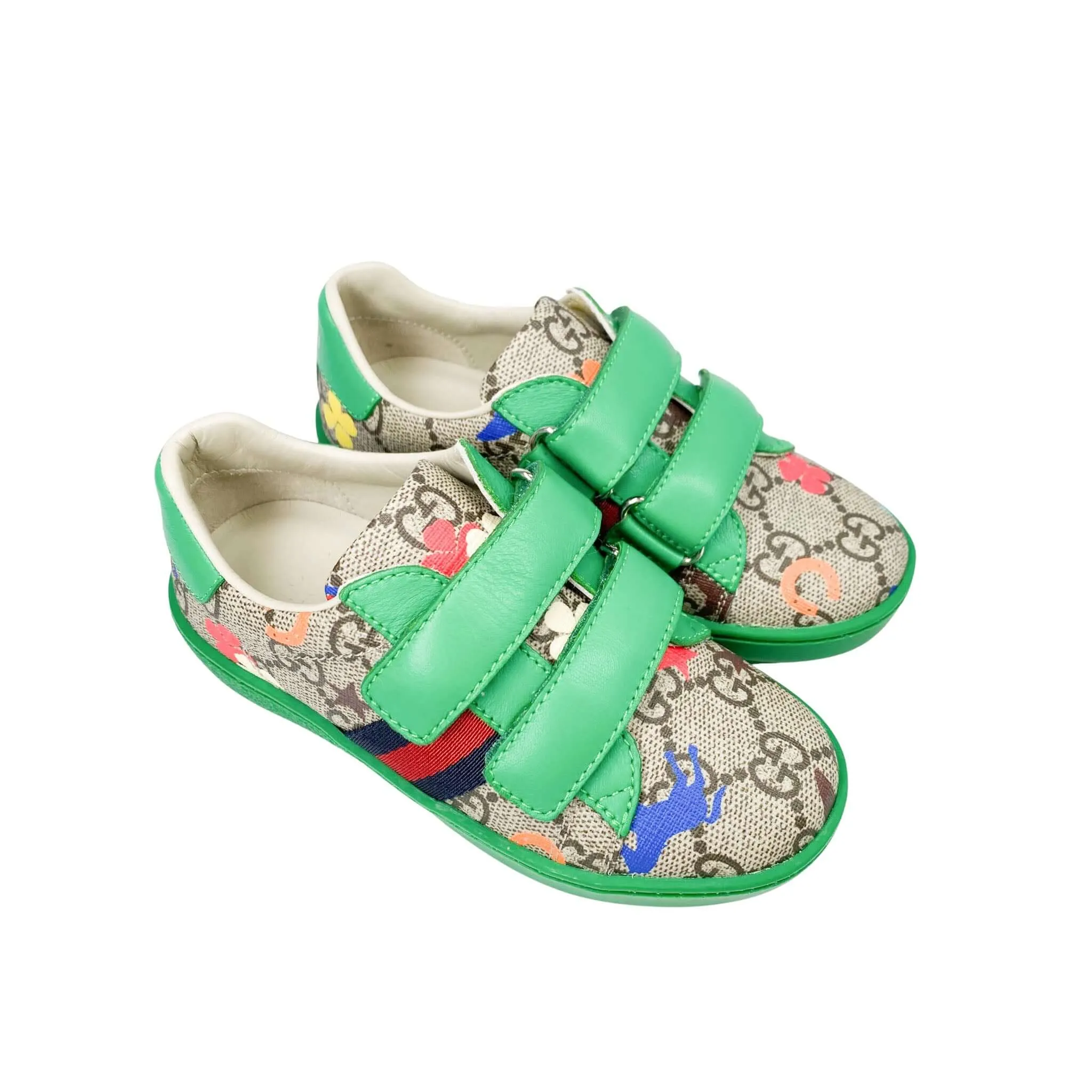 Gucci Kids Ace GG Sneakers in Green