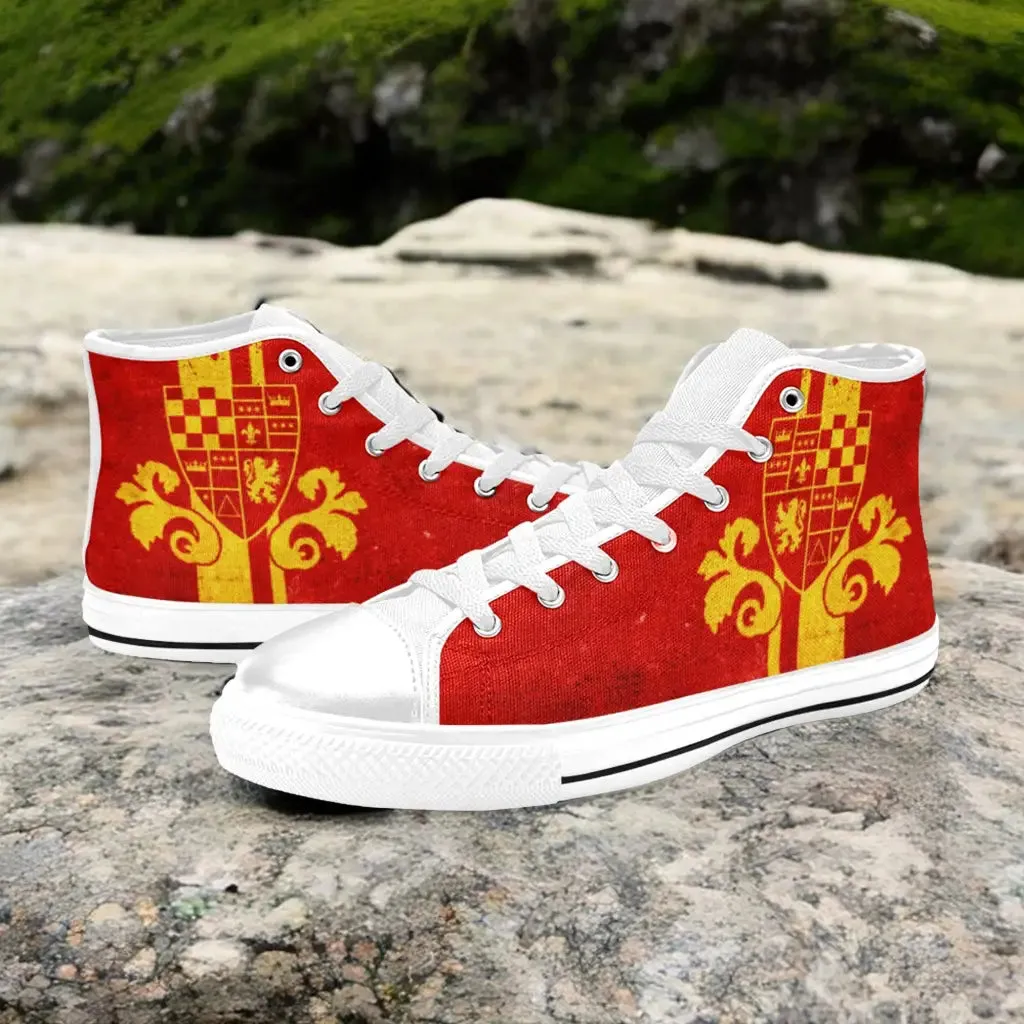 Harry Potter Gryffindor Shoes High Top Sneakers for Kids and Adults