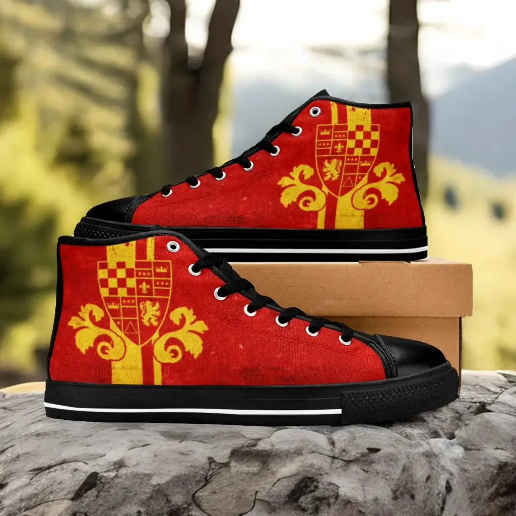 Harry Potter Gryffindor Shoes High Top Sneakers for Kids and Adults