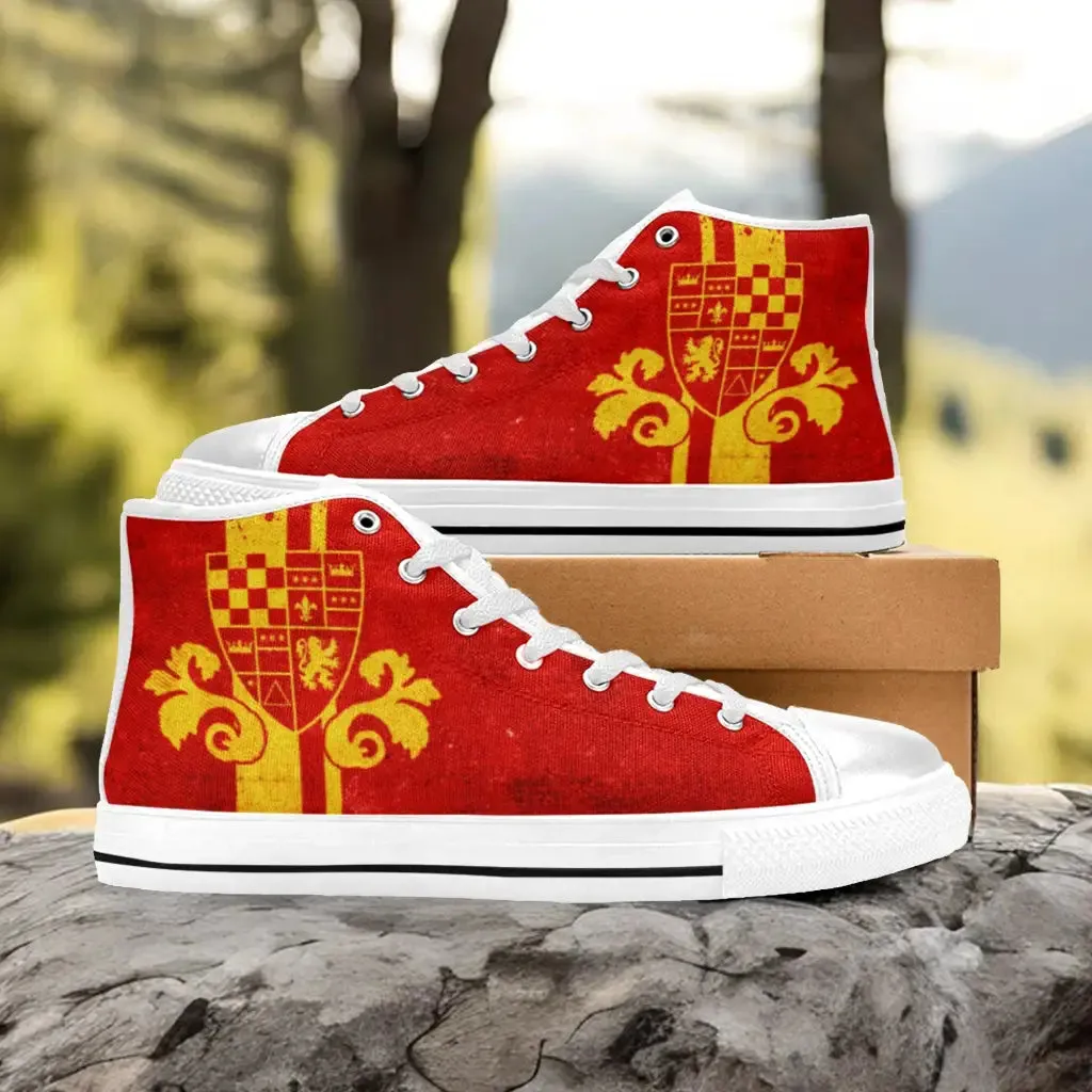 Harry Potter Gryffindor Shoes High Top Sneakers for Kids and Adults