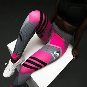 HDDHDHH Brand Print Geometric Elements Yoga Pants High Waist Fitness Leggings for Women