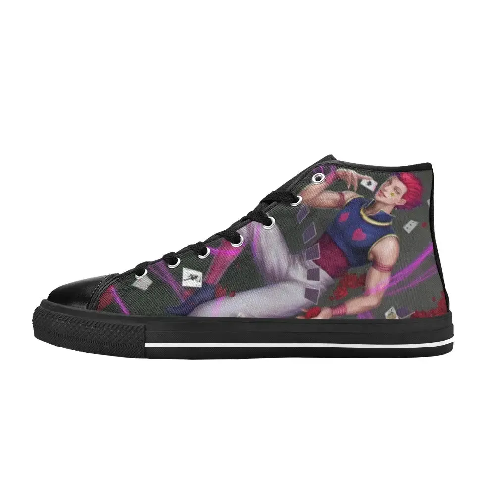 Hunter X Hunter HXH Hisoka Shoes High Top Sneakers for Kids and Adults