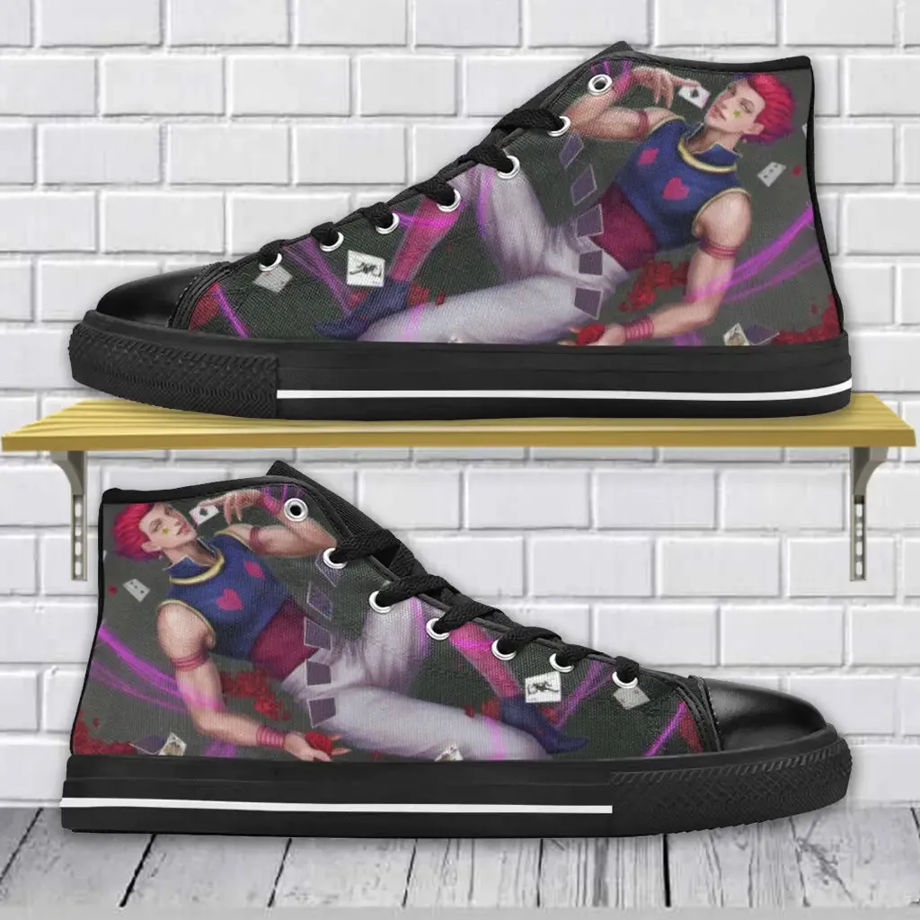Hunter X Hunter HXH Hisoka Shoes High Top Sneakers for Kids and Adults